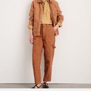Alex Mill Botanical Dyed Phoebe Pant Rust